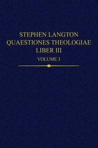 bokomslag Stephen Langton, Quaestiones Theologiae