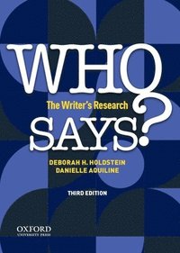bokomslag Who Says?: The Writer's Research
