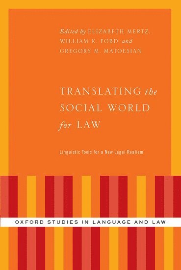 bokomslag Translating the Social World for Law