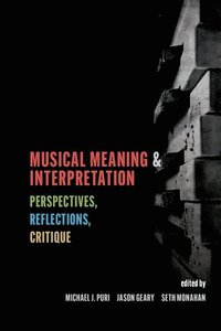 bokomslag Musical Meaning and Interpretation