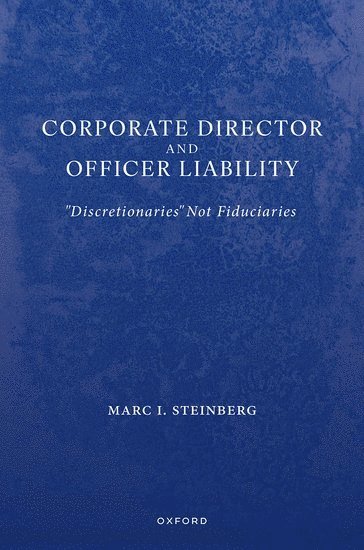 bokomslag Corporate Director and Officer Liability