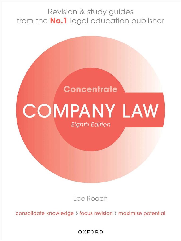 Lee Roach - Company Law Concentrate, Häftad