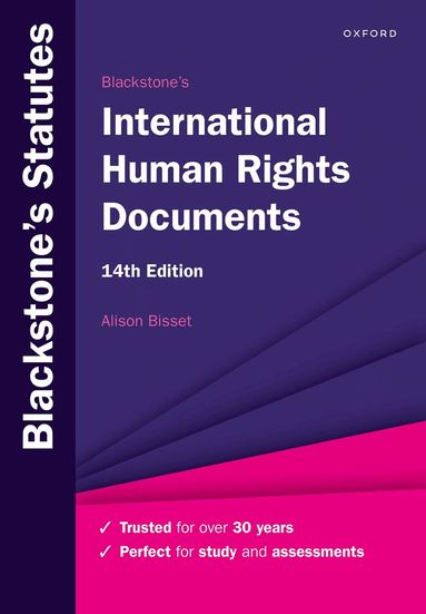 Alison Bisset - Blackstone's International Human Rights Documents, Häftad