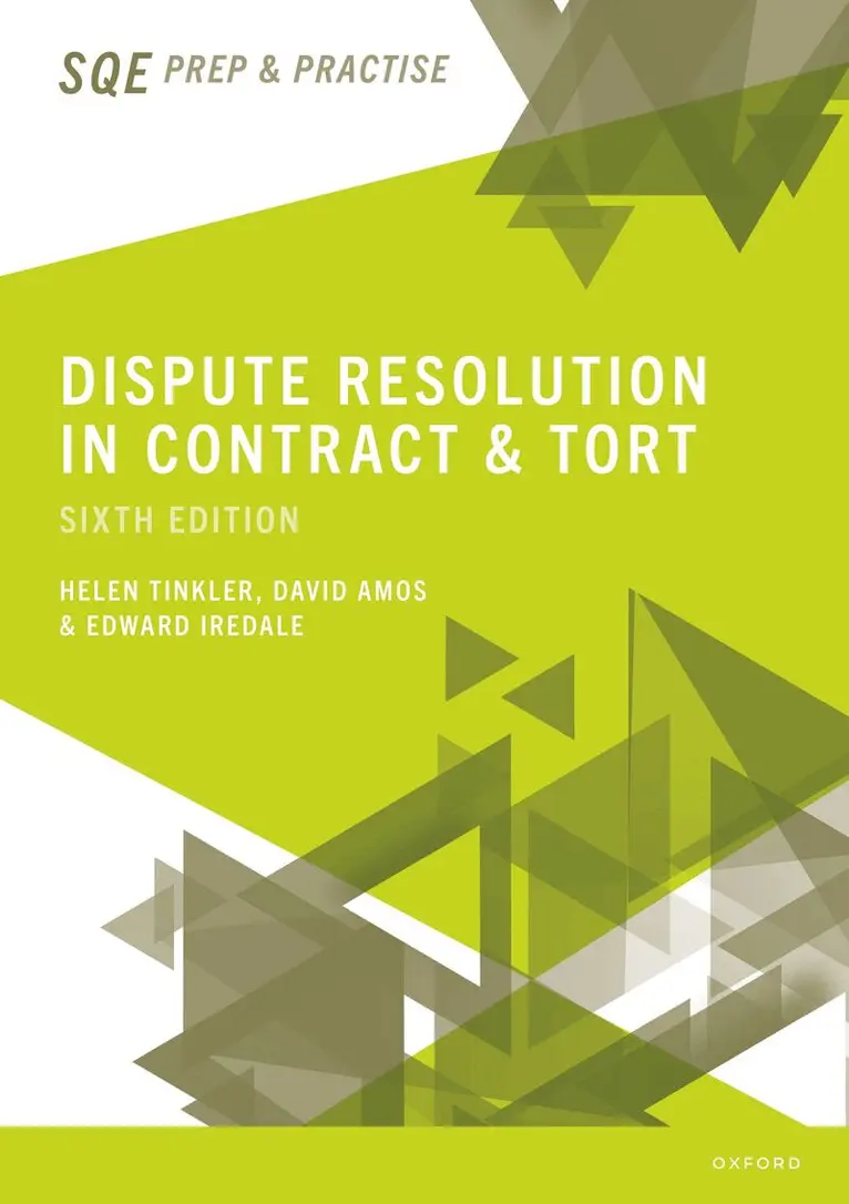Helen Tinkler, David Amos, Edward Iredale - Dispute Resolution in Contract & Tort 6e, Häftad. Tillgänglighet: Lägg i varukorg