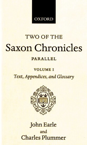 Charles Plummer - Two of the Saxon Chronicles Parallel, Inbunden