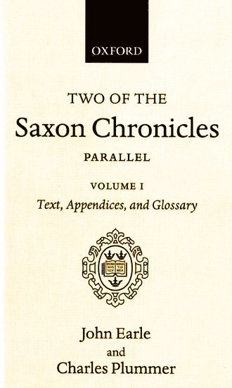 Two of the Saxon Chronicles Parallel 1
