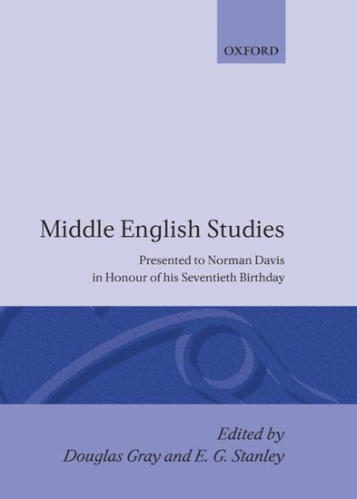 Middle English Studies 1