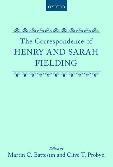 bokomslag The Correspondence of Henry and Sarah Fielding