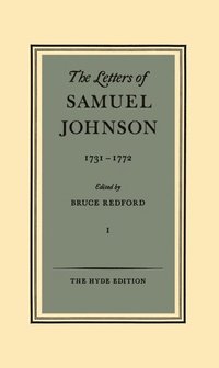 bokomslag The Letters of Samuel Johnson: Volume I: 1731-1772