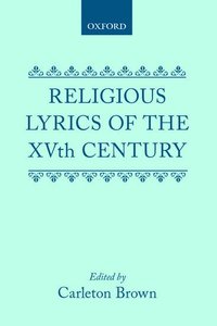 bokomslag Religious Lyrics of the Fifteenth Century
