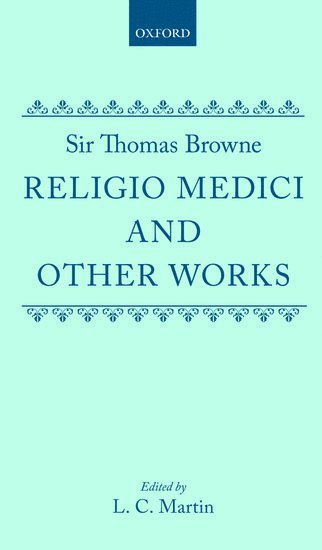 bokomslag Religio Medici and Other Works: Religio Medici and Other Works