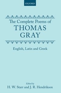 bokomslag The Complete Poems of Thomas Gray