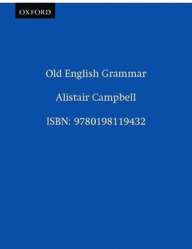 bokomslag Old English Grammar