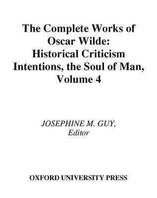 GUY, Josephine M. Guy - The Complete Works of Oscar Wilde, Inbunden