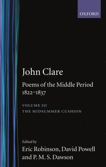 bokomslag John Clare: Poems of the Middle Period, 1822-1837