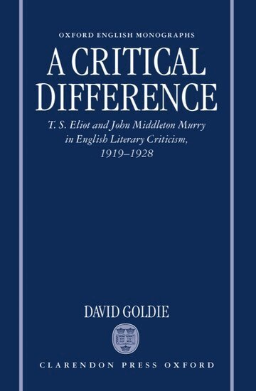 David Goldie - A Critical Difference, Inbunden