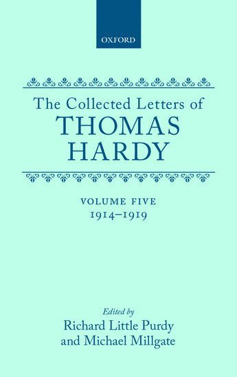 bokomslag The Collected Letters of Thomas Hardy: Volume 5: 1914-1919