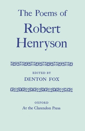 Robert Henryson, Denton Fox - The Poems, Inbunden