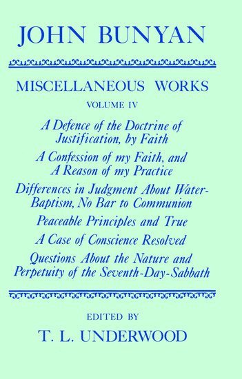 bokomslag The Miscellaneous Works of John Bunyan: The Miscellaneous Works of John Bunyan