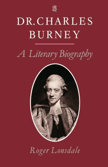 Roger Lonsdale - Dr Charles Burney, Häftad