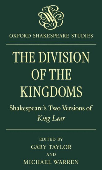 Gary Taylor, Michael Warren - The Division of the Kingdoms, Häftad