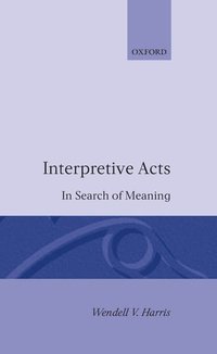 bokomslag Interpretive Acts