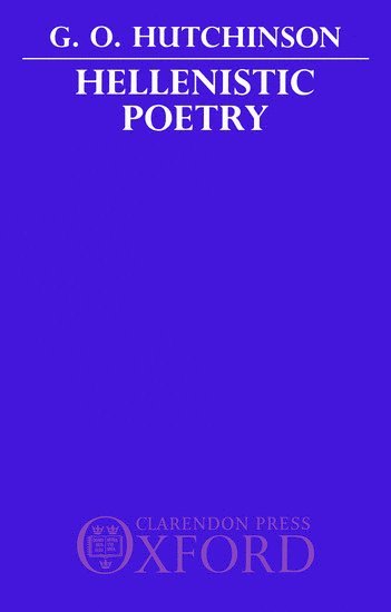 bokomslag Hellenistic Poetry