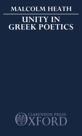 bokomslag Unity in Greek Poetics