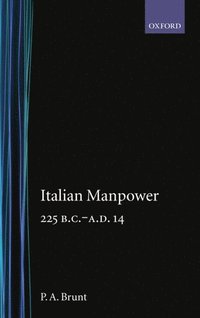 bokomslag Italian Manpower 225 BC-AD 14