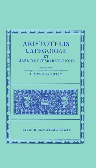 bokomslag Aristotle Categoriae et Liber de Interpretatione