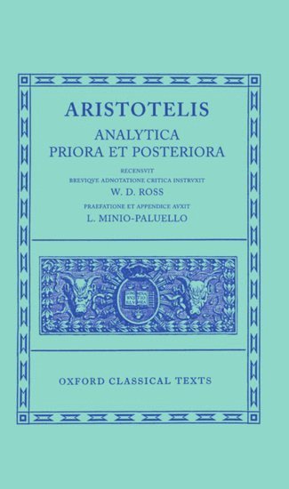 Aristotle Analytica Priora et Posteriora 1
