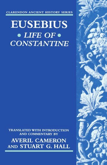 Eusebius, Stuart Hall - Eusebius' Life of Constantine, Inbunden