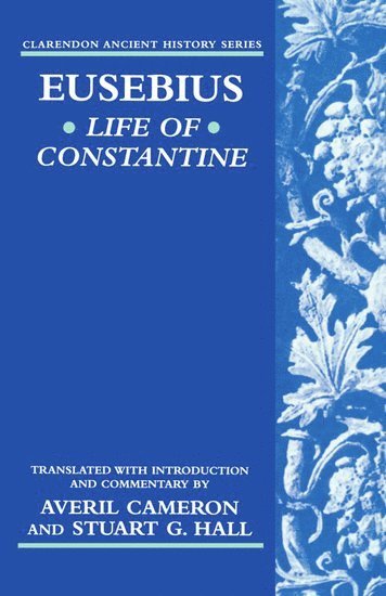 bokomslag Eusebius' Life of Constantine