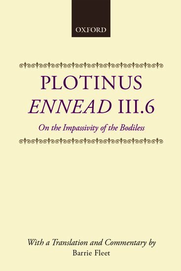 Plotinus, Barrie Fleet - Ennead III.6, Inbunden