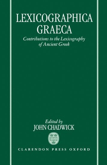 bokomslag Lexicographica Graeca