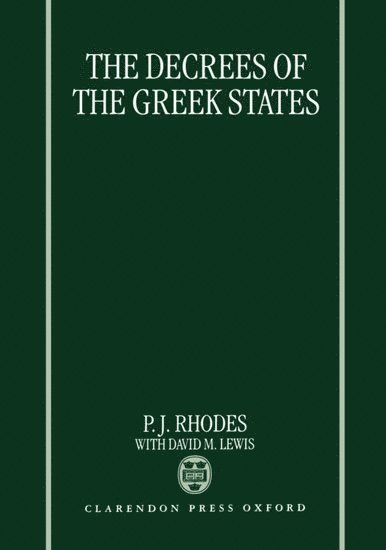 The Decrees of the Greek States 1