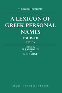 bokomslag A Lexicon of Greek Personal Names: Volume II: Attica