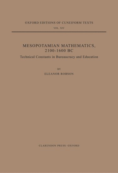 Mesopotamian Mathematics 2100-1600 BC 1