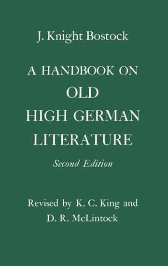 bokomslag Handbook on Old High German Literature