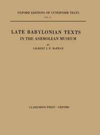bokomslag Late Babylonian Texts in the Ashmolean Museum