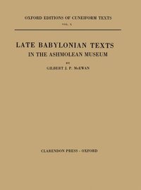 bokomslag Late Babylonian Texts in the Ashmolean Museum