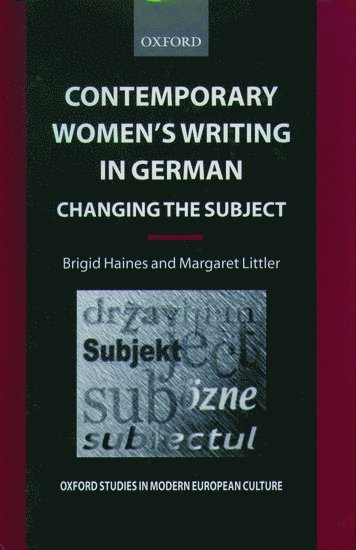 Contemporary Women's Writing in German 1