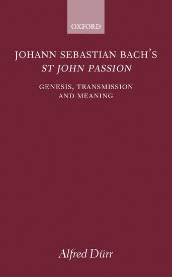 bokomslag Johann Sebastian Bach's St John Passion