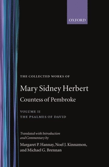 bokomslag The Collected Works of Mary Sidney Herbert, Countess of Pembroke: Volume II: The Psalmes of David