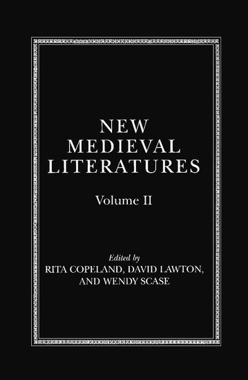 bokomslag New Medieval Literatures