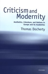 bokomslag Criticism and Modernity