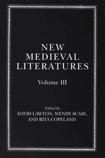 David Lawton, Wendy Scase, Rita Copeland - New Medieval Literatures, Inbunden