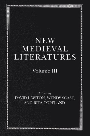 bokomslag New Medieval Literatures