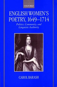 bokomslag English Women's Poetry, 1649-1714