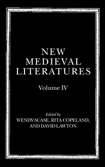 Wendy Scase, Rita Copeland, David Lawton - New Medieval Literatures, Inbunden